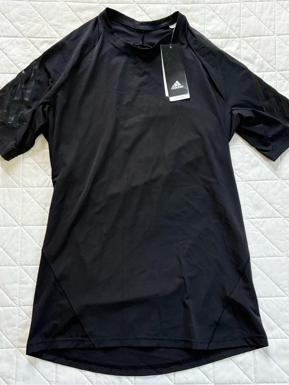 Adidas Alphaskin Climachill Black Athletic T-Shirt - Men’s Size Medium NWT
